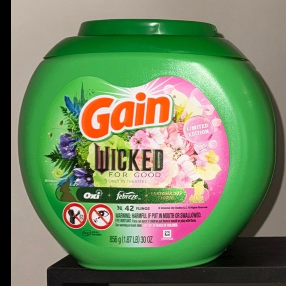 Limited Edition WICKED Gain Laundry Detergent Pods